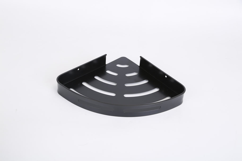 2Pcs Corner Shower Caddy Shelf Adhesive Bathroom Wall Mounted Storage Racks Aluminum Organizers For Bathroom Toilet Kitchen Dorm
