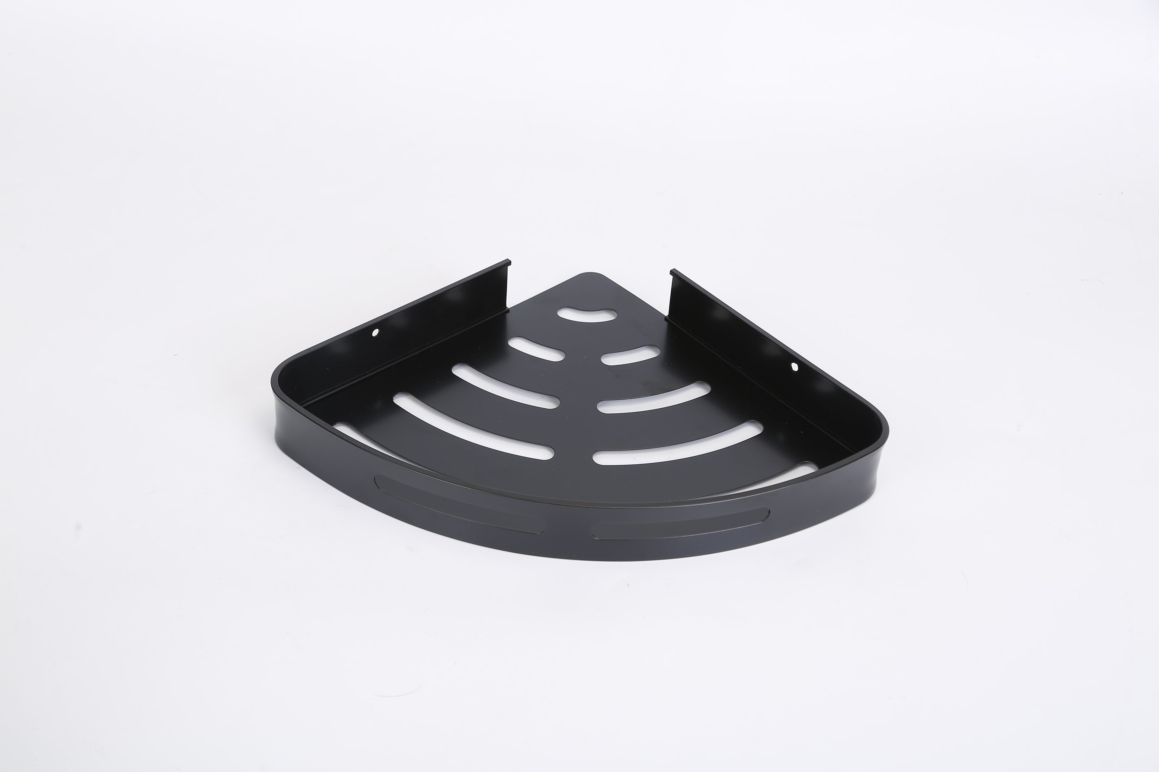 2Pcs Corner Shower Caddy Shelf Adhesive Bathroom Wall Mounted Storage Racks Aluminum Organizers For Bathroom Toilet Kitchen Dorm