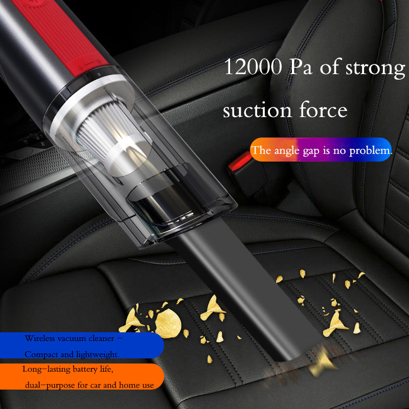 Wired Silver Red Car Vacuum Cleaner Car With Strong Suction Handheld Vacuum Cleaner Small Mini Rechargeable Home Vacuum Cleaner